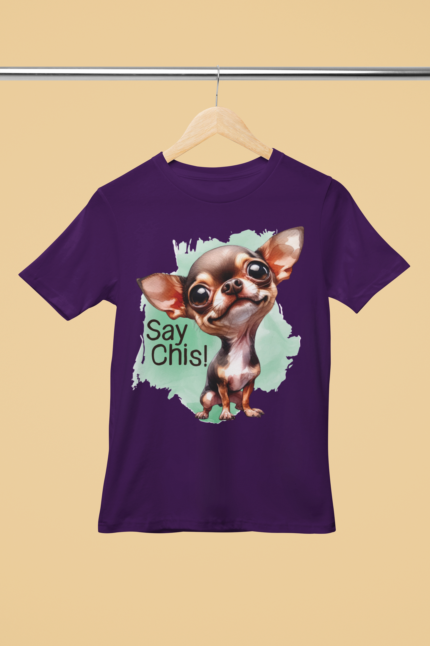 Purple say chis t-shirt